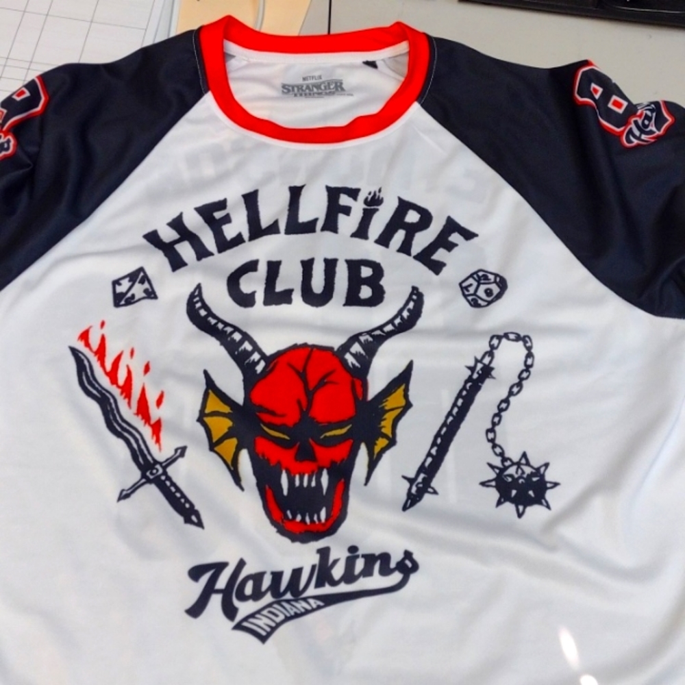 Netflix Stranger Things Eddie Munson 666 Hellfire ClubJersey size 2X